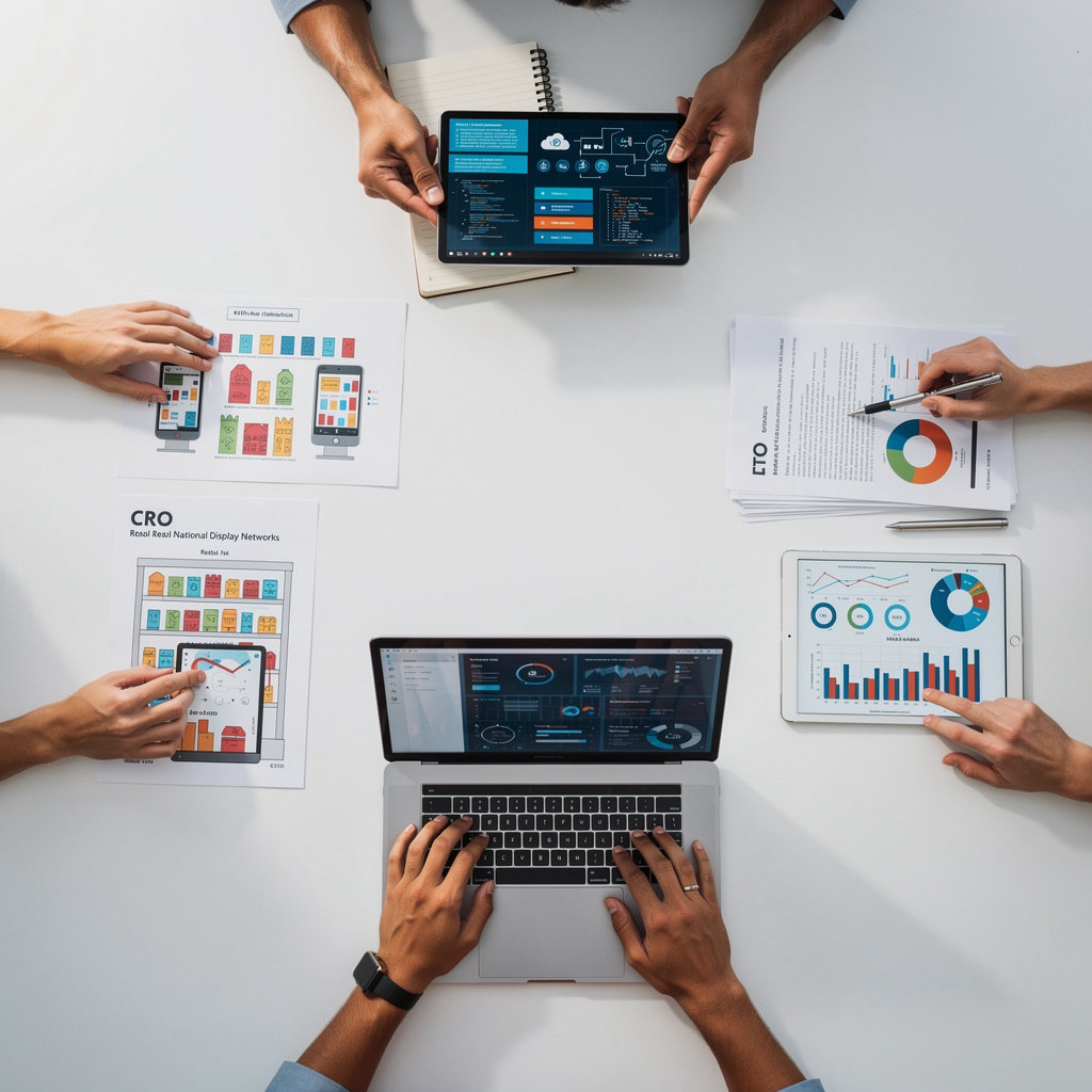 Retailvisions.com leadership team with expertise in retail, technology, and digital advertising networks